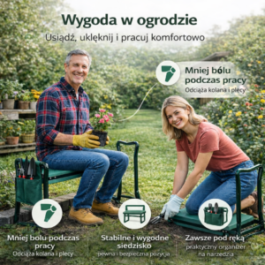 EasyKlęcznik – siedzisko ogrodowe 2w1