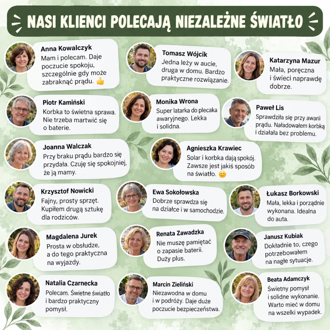 Opinie klientów Niezależnego Światła